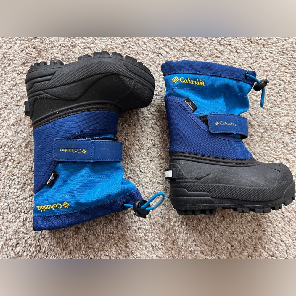 Columbia boys blue winter snow boots 6C NO BOX  B1G1 50% off